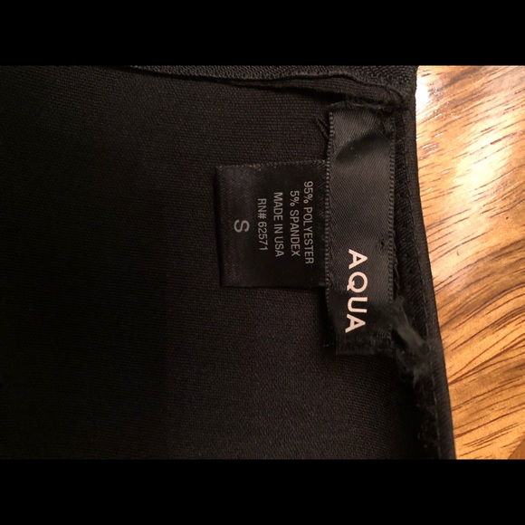 Aqua Black Neoprene Cocktail Dress - Picture 3 of 3